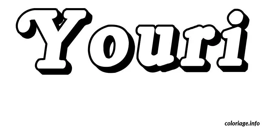 Youri coloring page to print