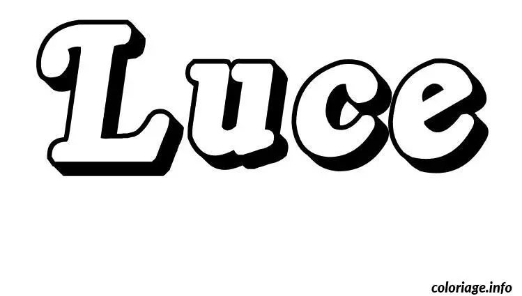 Luce coloring page to print