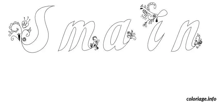 Smaïn coloring page to print