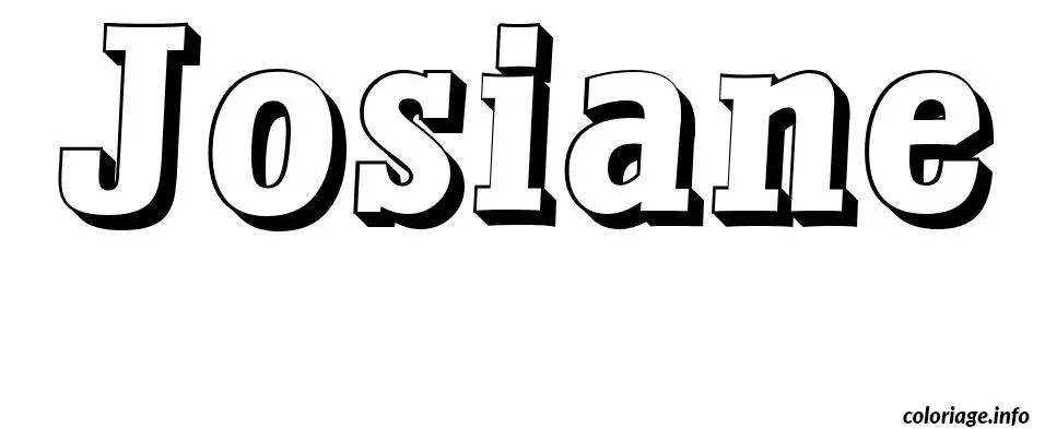 Josiane coloring page to print