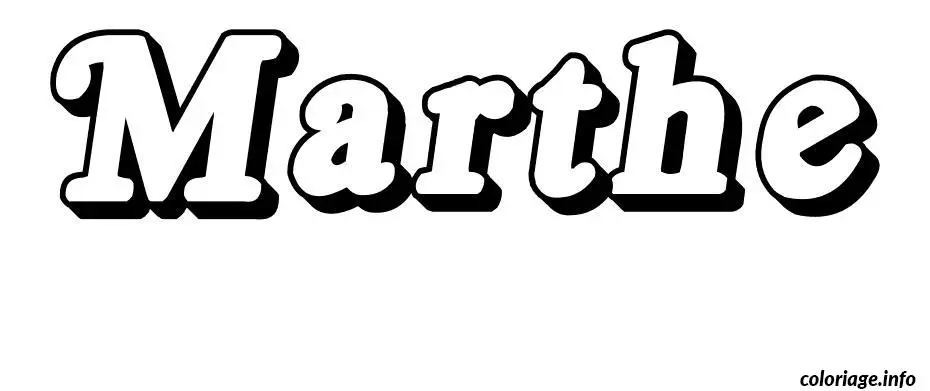 Marthe coloring page to print
