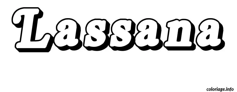 Lassana coloring page to print