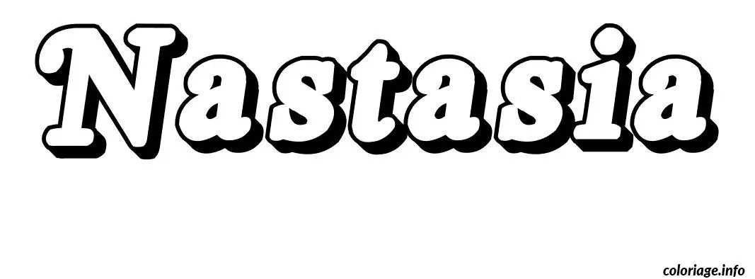 Nastasia coloring page to print
