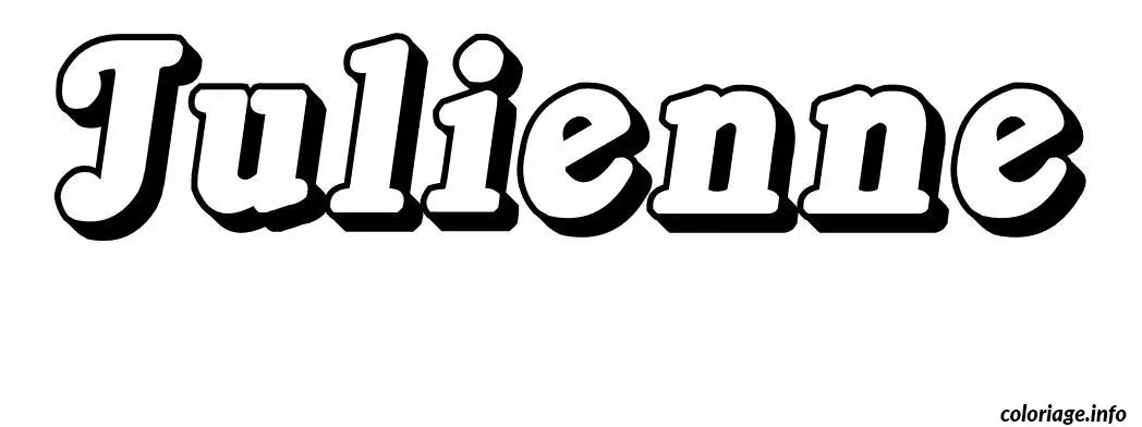 Julienne coloring page to print