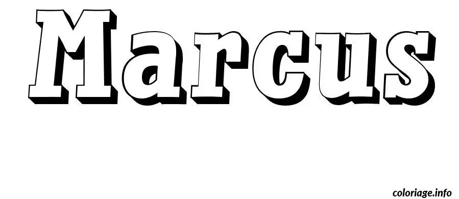 Marcus coloring page to print