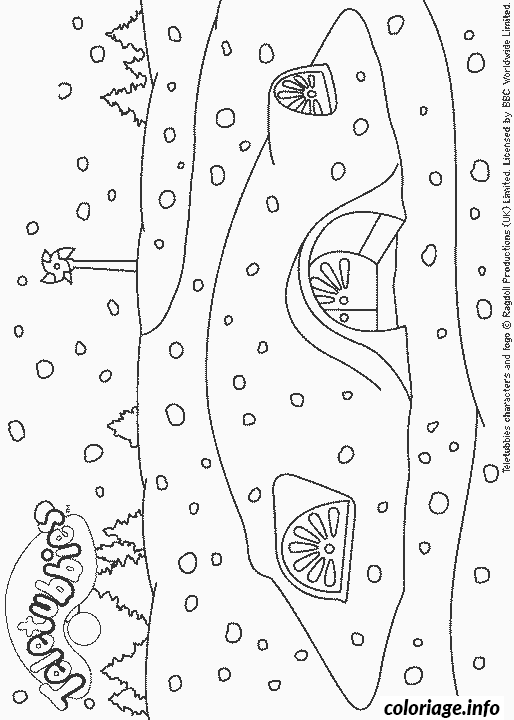 Teletubbies – The Colorful Creatures of Teletubbies coloring page to print