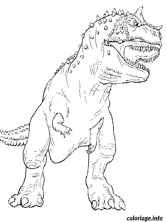 Coloriage Dessin dinosaure trex - Dinosaure à imprimer