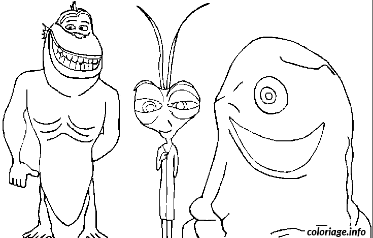 Coloriage Dessin des monstres - Monstre à imprimer