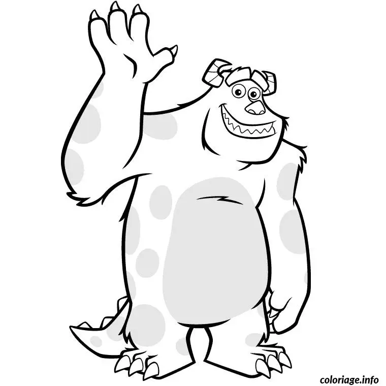 Coloriage Monstre et compagnie - Monstre à imprimer
