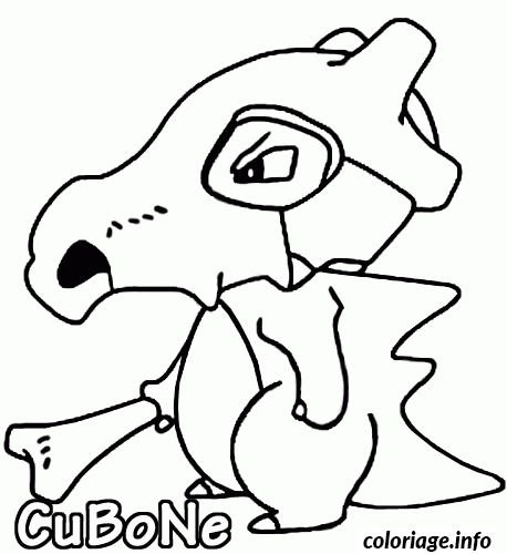 Pokémon 104 – Cubone coloring page to print