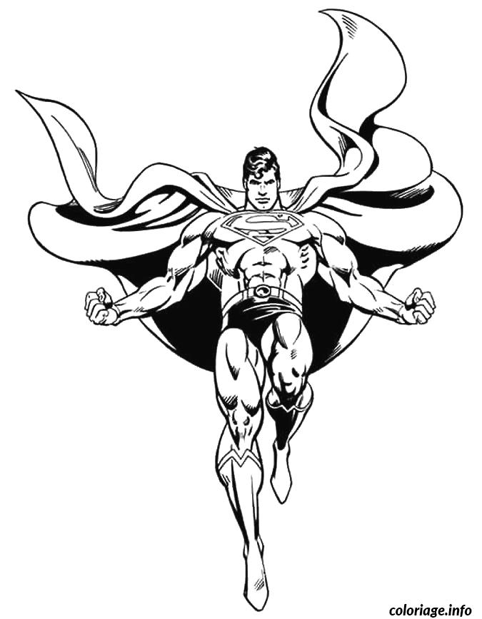 Coloriage Clark jerome kent est superman - Superman à imprimer