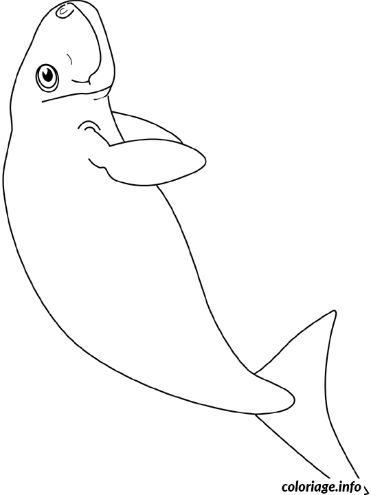 Kleurplaat Dugong om te printen