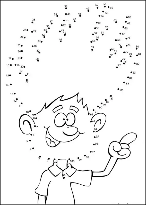 Connect the Dots for Kids coloring page to print