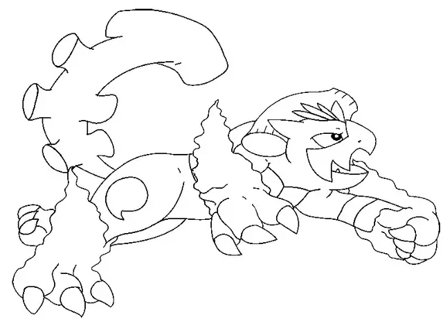 Coloriage 645 demeteros pokemon forme alternative - Pokémon forme alternative à imprimer