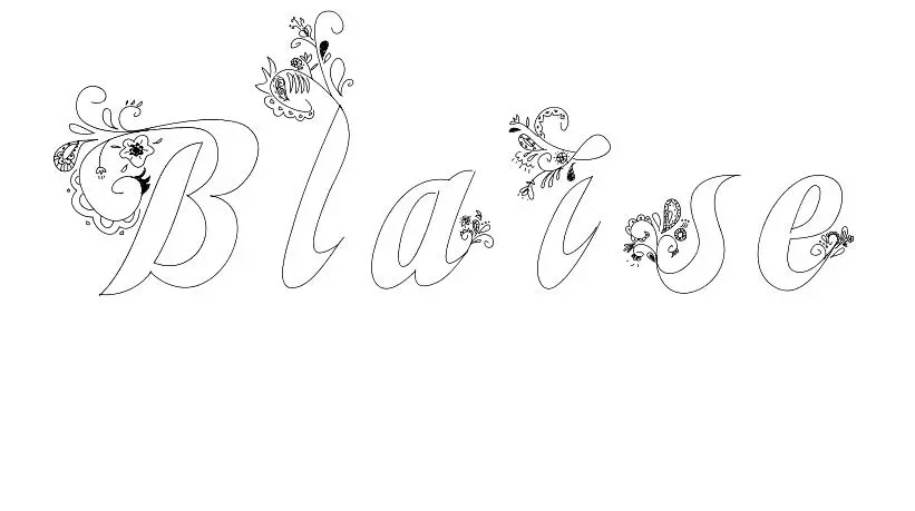 Blaise coloring page to print
