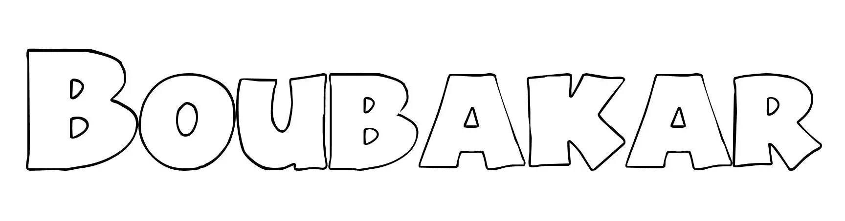 Boubakar coloring page to print