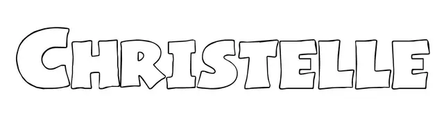 Coloriage Christelle - Prénom à imprimer