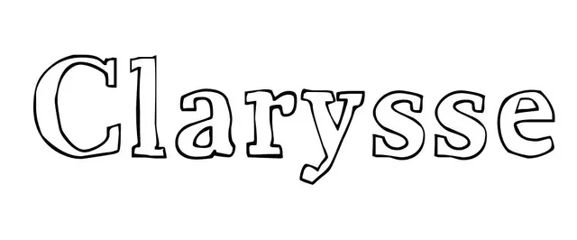 Coloriage Clarysse - Prénom à imprimer