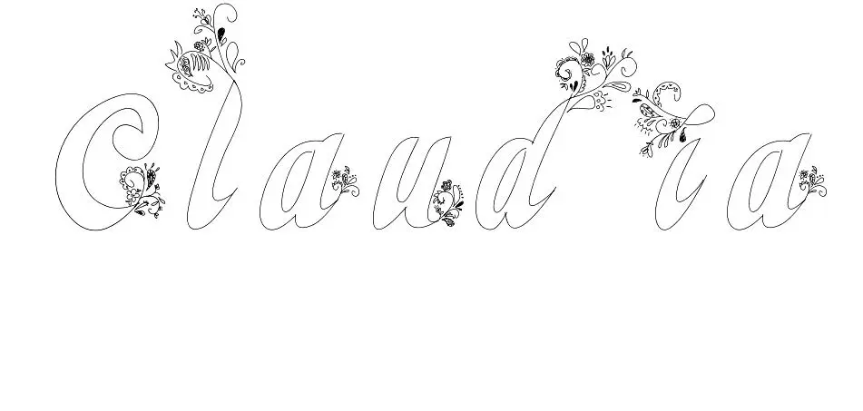 Claudia coloring page to print