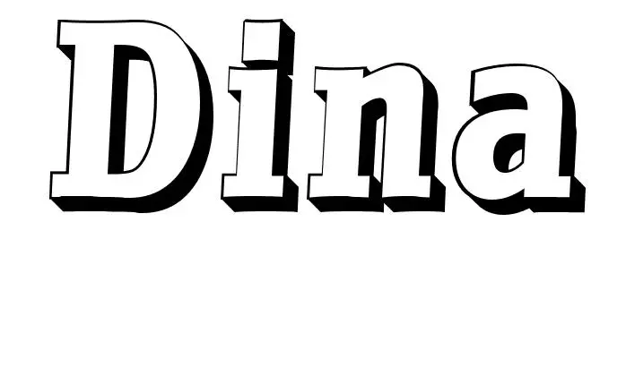 Dina coloring page to print