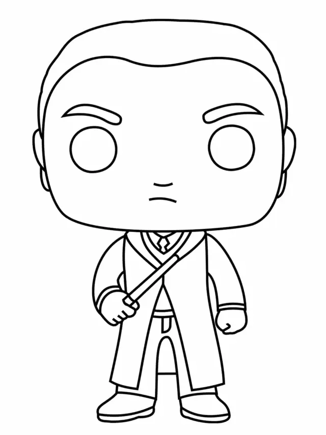 Coloriage Draco Lucius Malfoy In Slytherin House - Harry potter à imprimer