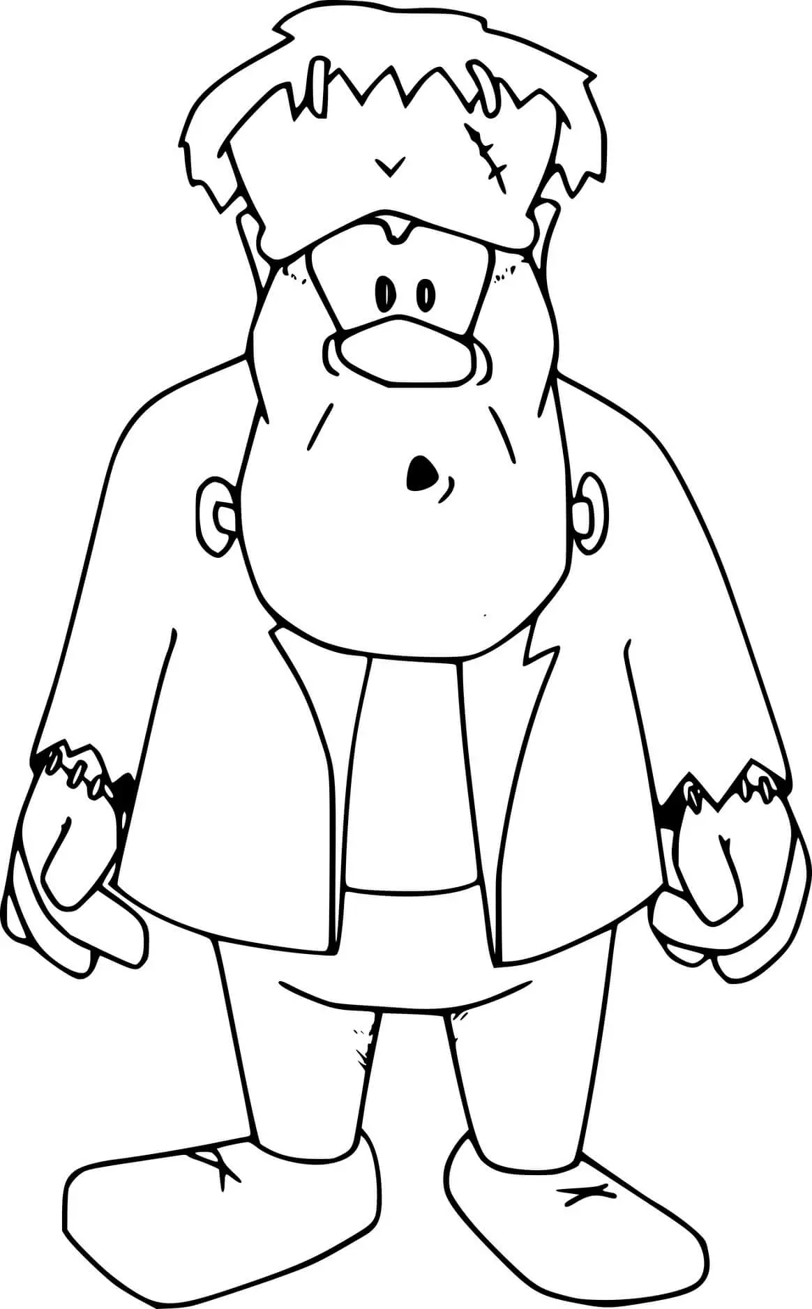 Coloriage Frankensteinest Confus - Non classé à imprimer