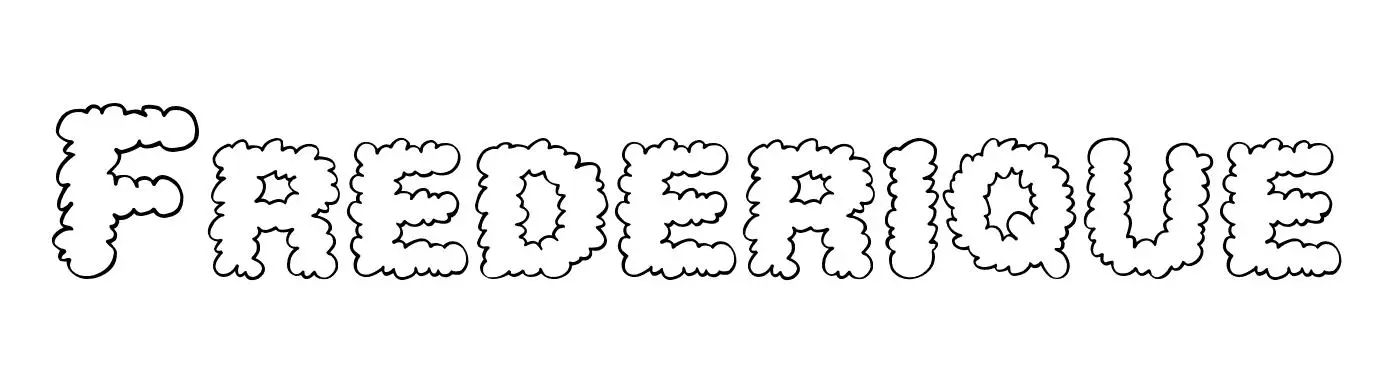 Frederique coloring page to print