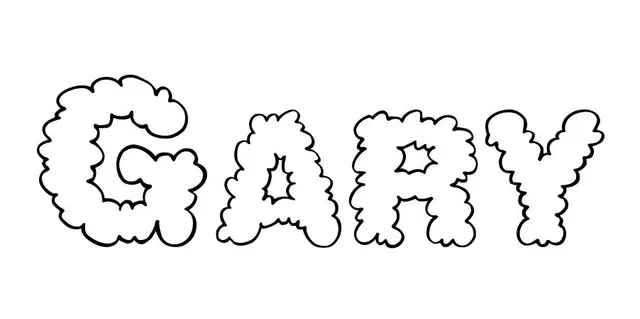 Coloriage Gary - Prénom à imprimer