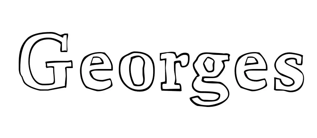 Georges Name Coloring Page coloring page to print