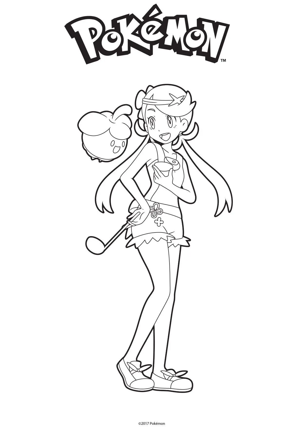 Coloriage Gulli Barbara Pokemon - Gulli à imprimer