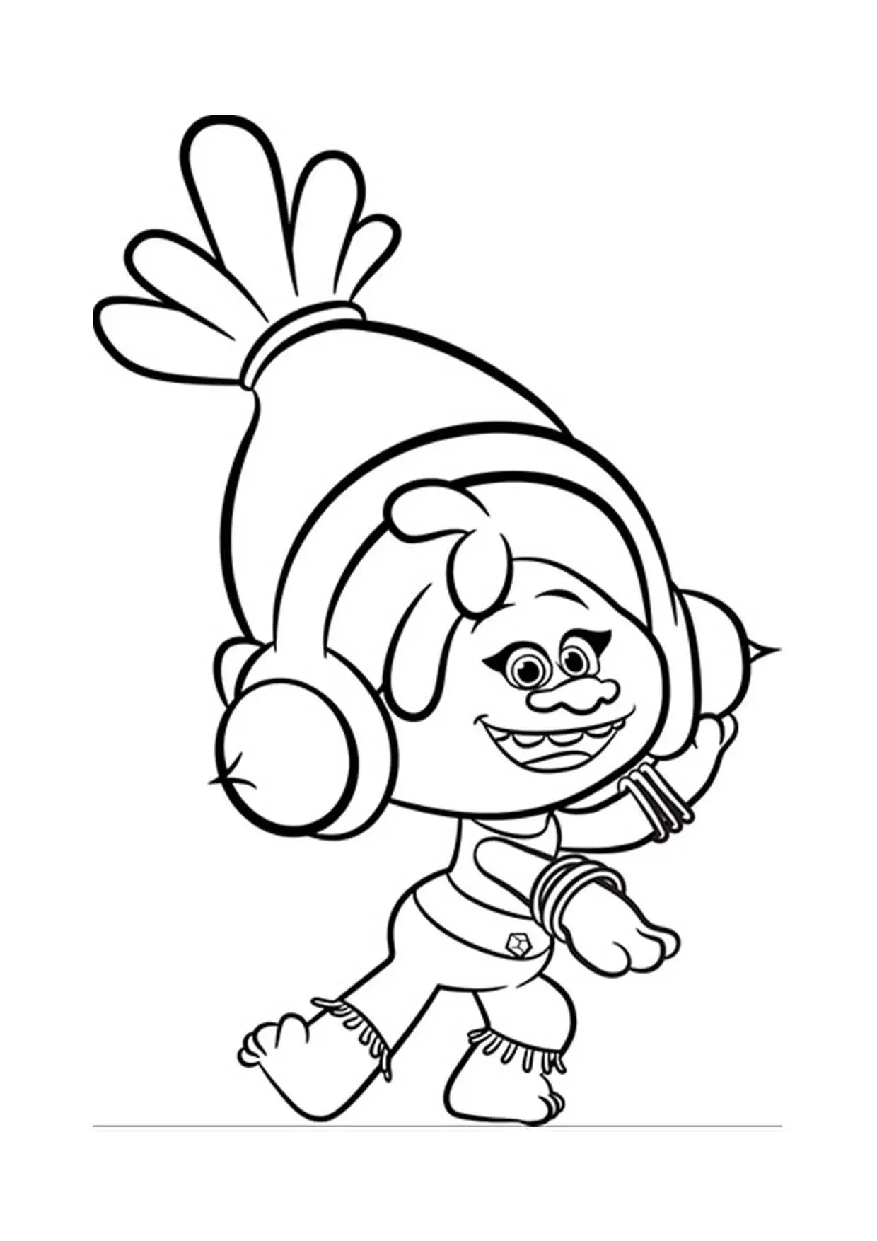 Coloriage Gulli Les Trolls Dj Suki - Gulli à imprimer