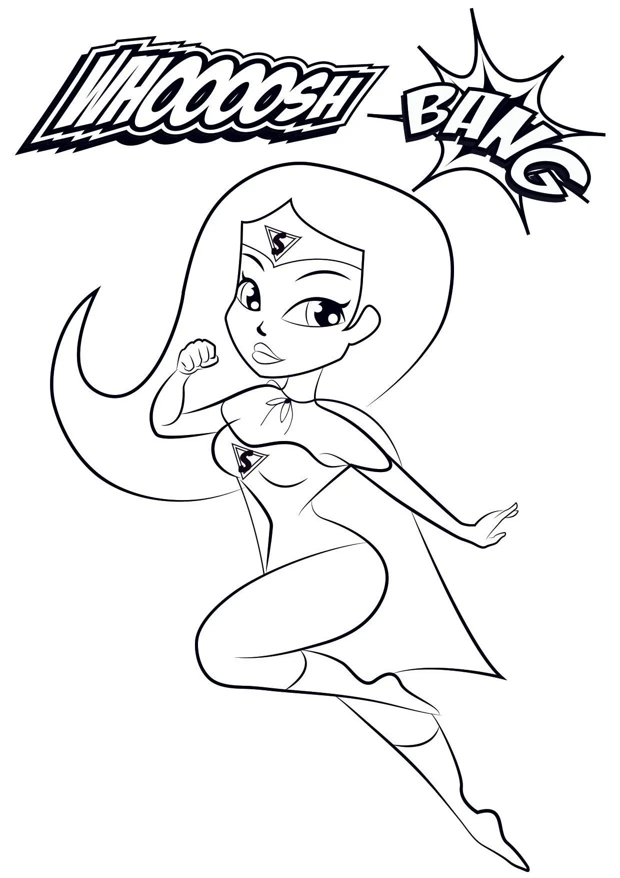 Coloriage Gulli Super Maman - Gulli à imprimer