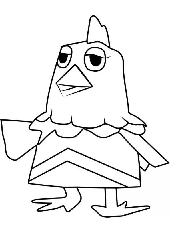 Coloriage Hank - Animal crossing à imprimer
