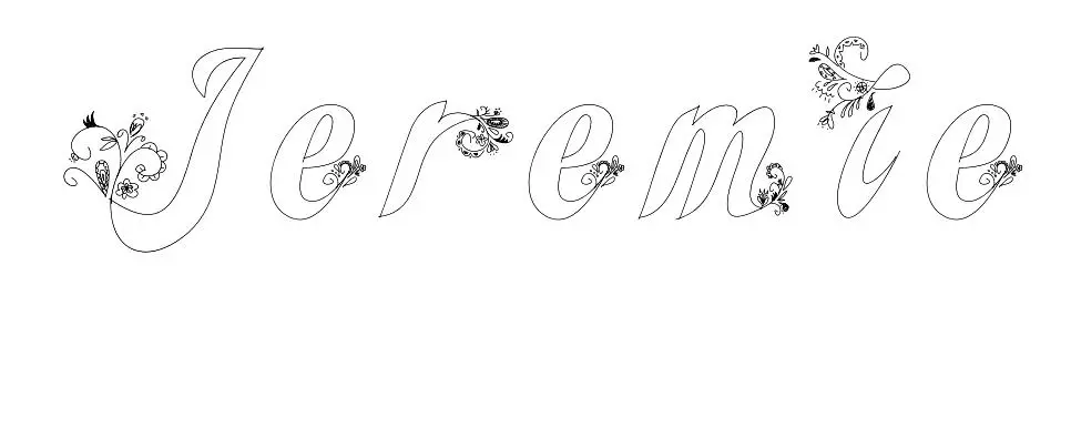Jeremie coloring page to print