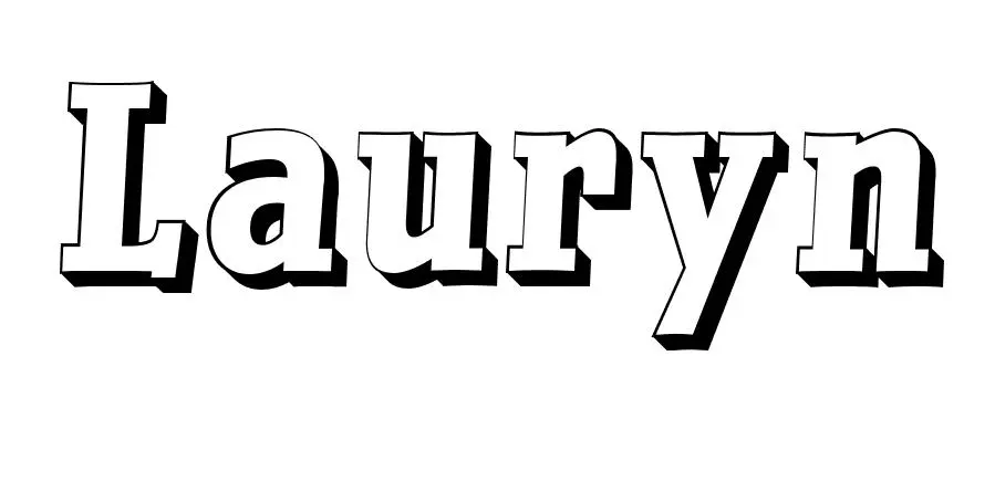 Lauryn coloring page to print