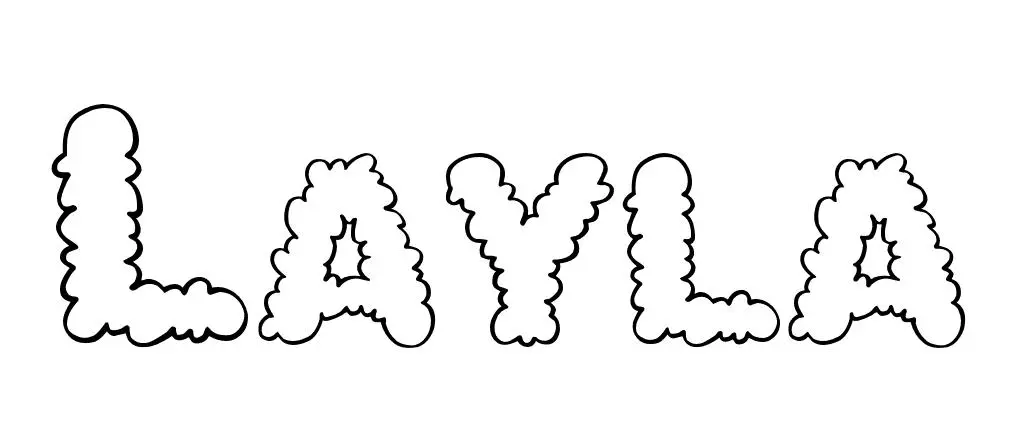 Layla coloring page to print