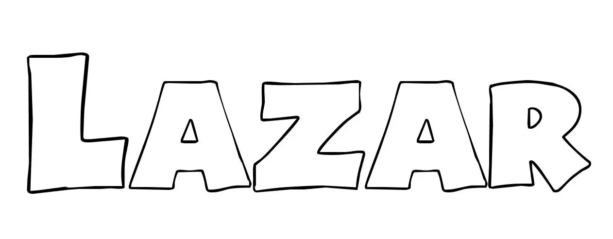Lazar Name Coloring Page coloring page to print