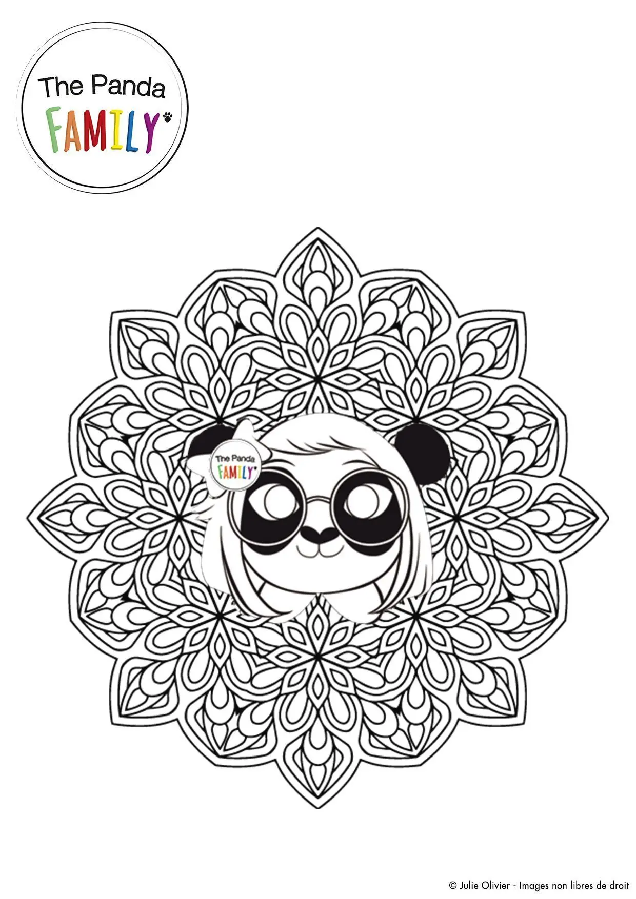 Coloriage Mandala Pandy - Gulli à imprimer
