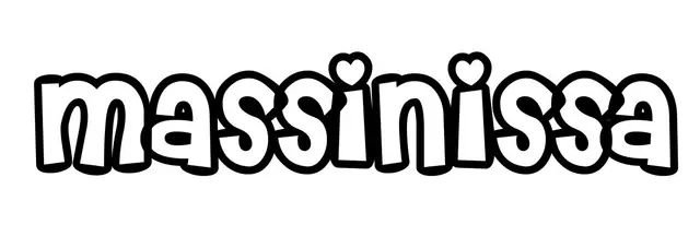 Coloriage Massinissa - Prénom à imprimer