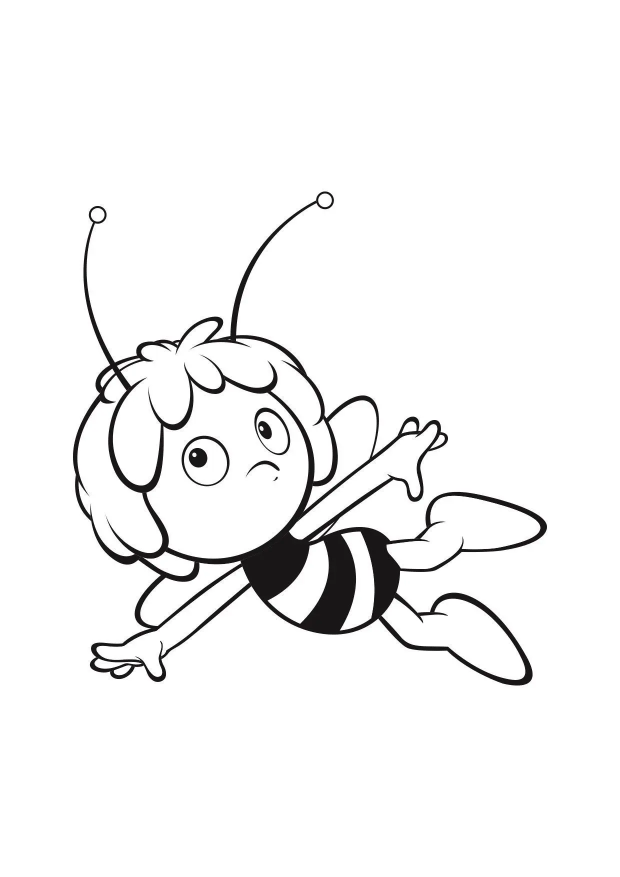 Coloriage Maya L'Abeille - Gulli à imprimer