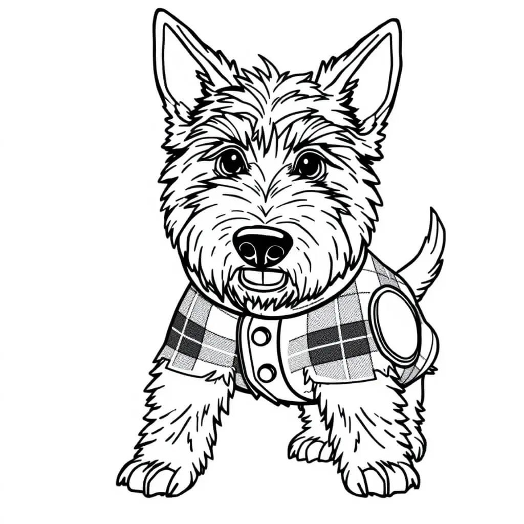 Coloriage Mcflare Scotland Yard Chien - Mystery lane à imprimer