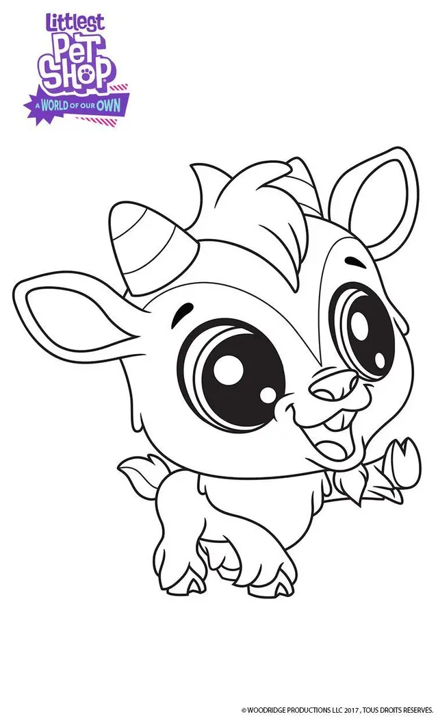 Coloriage Quincy Littlest Pet Shop - Gulli à imprimer