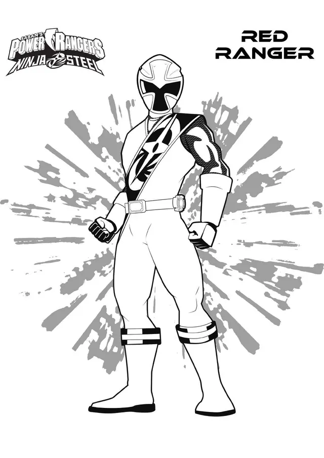 Coloriage Ranger Rouge - Gulli à imprimer