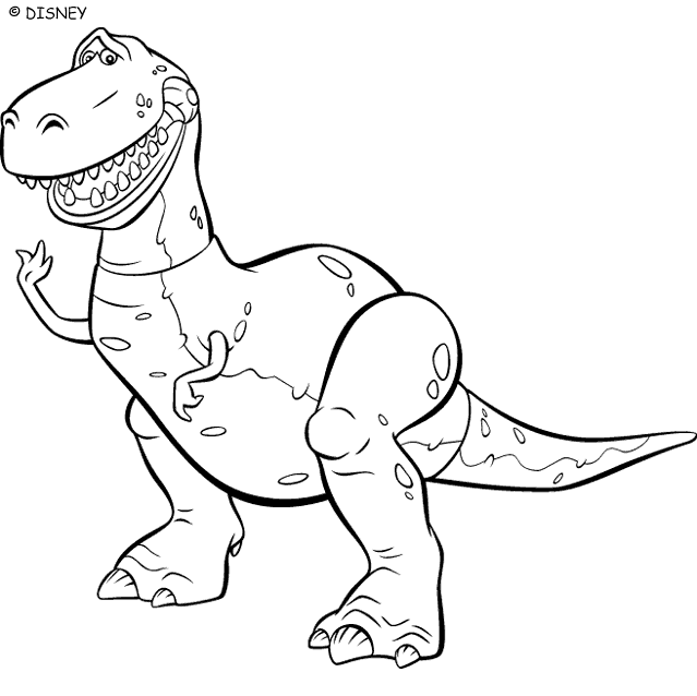 Coloriage Rex - Toy story à imprimer