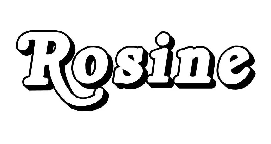 Coloriage Rosine - Prénom à imprimer