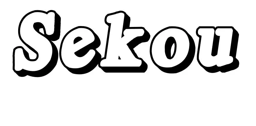 Coloriage Sekou - Prénom à imprimer