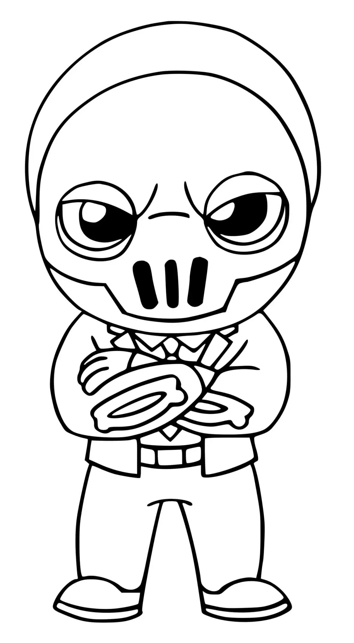 Coloriage Shadow Brutus Fortnite - Fortnite à imprimer