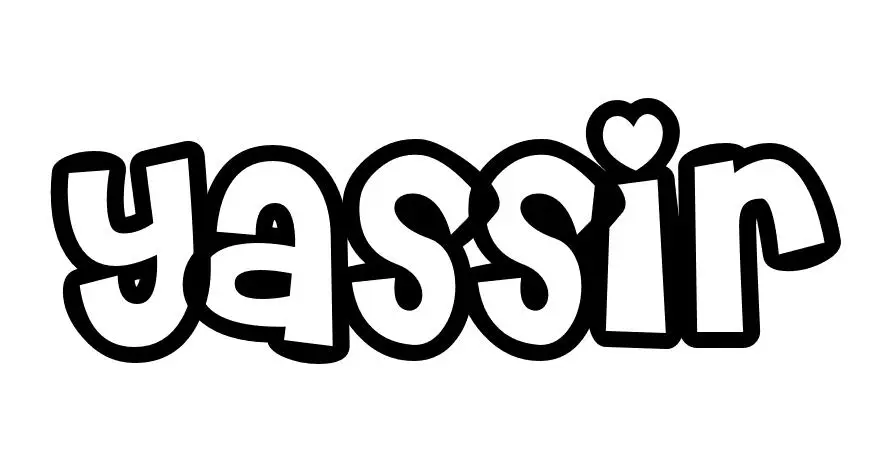 Yassir Name Coloring Page coloring page to print