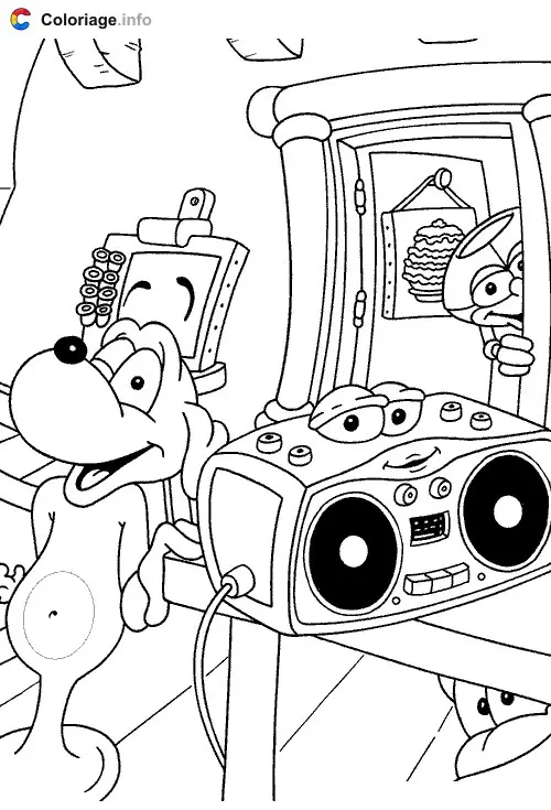 Coloriage Adibou 007 - Adibou à imprimer