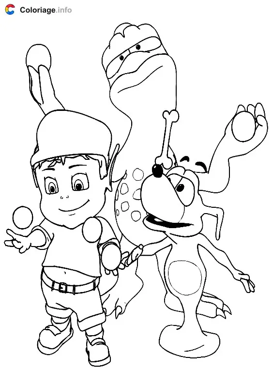 Coloriage Adibou 011 - Adibou à imprimer